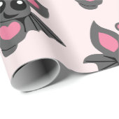 Pink Baby Bat Cadeaupapier (Rol Hoek)