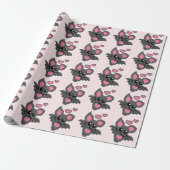 Pink Baby Bat Cadeaupapier (Uitgerold)