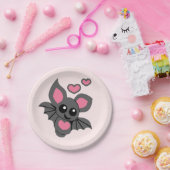 Pink Baby Bat Papieren Bordje (Feest)