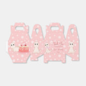 Pink baby dinosaur verjaardagspostartikelen aangep bedankdoosjes (Uitgevouwen)