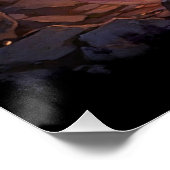 Pink Baby Dragon leest een boek Perfect Poster (Hoek)