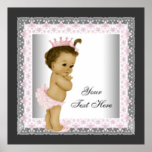 Pink  Baby Girl Princess Poster
