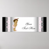 Pink  Baby Girl Princess Poster (Voorkant)