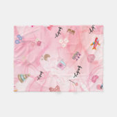 Pink Baby Girl | Schattige Baby shower Fleece Deken (Voorkant (Horizontaal))