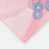 Pink Baby Girl | Schattige Baby shower Fleece Deken (Hoek)