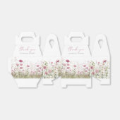 Pink Baby In Bloom Wildflower Baby Shower Gable Bedankdoosjes (Uitgevouwen)