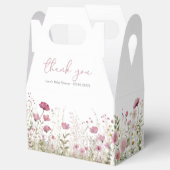 Pink Baby In Bloom Wildflower Baby Shower Gable Bedankdoosjes (Geopend)