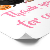 Pink Baby is Brewing Bedankt voor je komst Poster (Hoek)