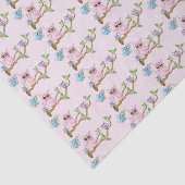 Pink Baby Owls | Baby Shower Tissuepapier (Detail)