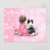 Pink Baby Shower Bring a Book for Baby Flyer (Achterkant)