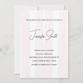PINK BABY SHOWER INVITATION briefkaart