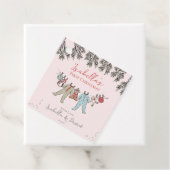 Pink Baby's eerste kerstcadeau Labels (In situ)