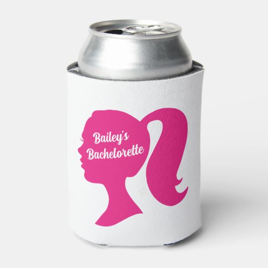 Pink Bachelorette Blikjeskoeler (Blikje Voorkant)