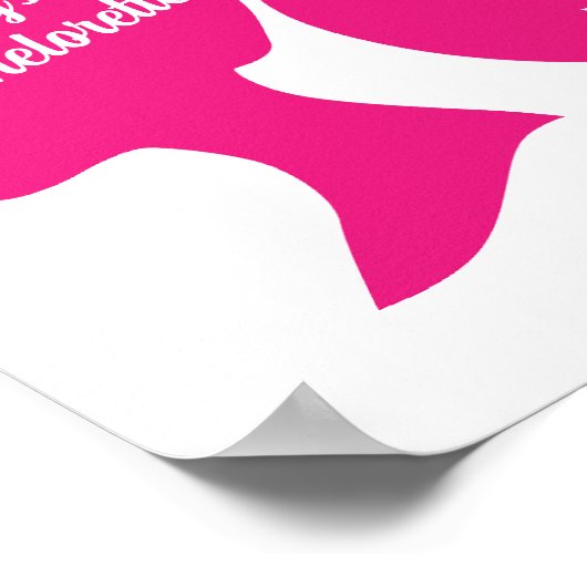 Pink Bachelorette Poster (Hoek)