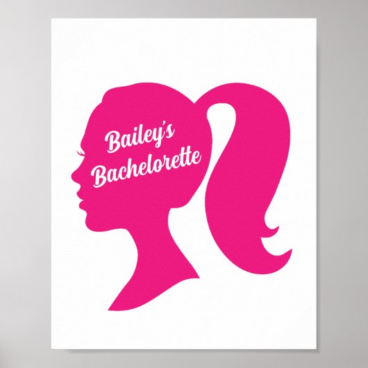 Pink Bachelorette Poster (Voorkant)