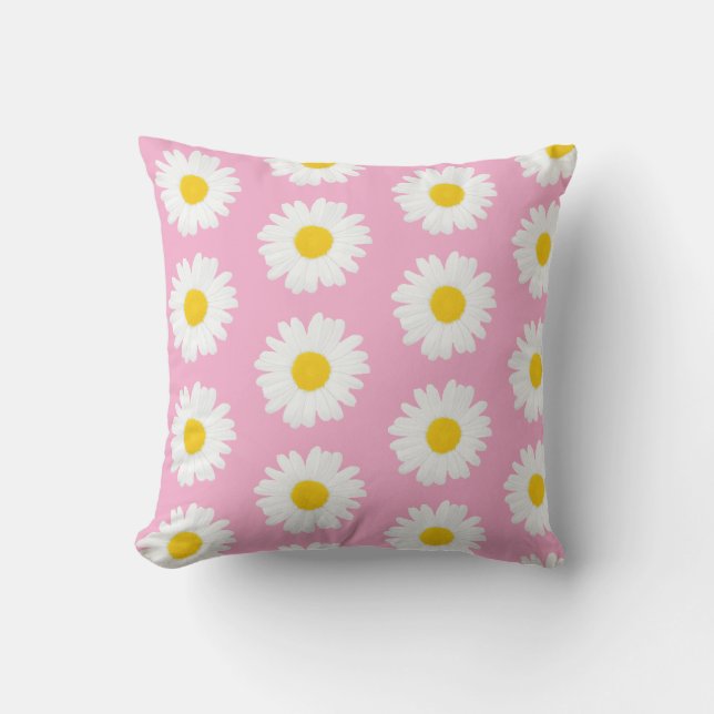 Pink Background Throw Pillows Kussen (Voorkant)