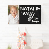 Pink Bad Two The Bone Halloween 2e verjaardag foto Spandoek (Insitu)