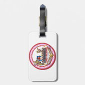 Pink Bagagelabel (Achterkant verticaal)