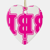 PINK BAHT SIGN ฿ Thaise ฿ Keramisch Ornament (Rechts)