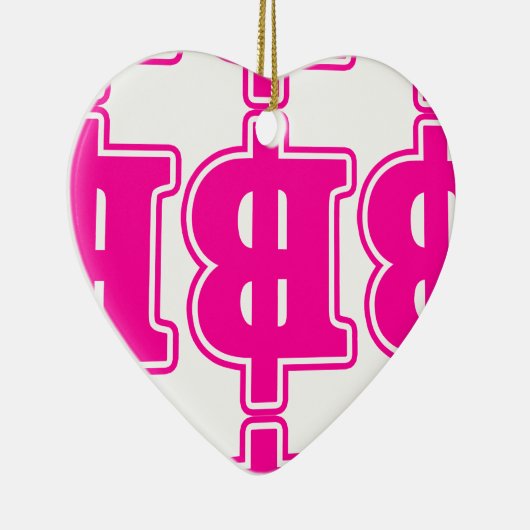 PINK BAHT SIGN ฿ Thaise ฿ Keramisch Ornament (Rechts)