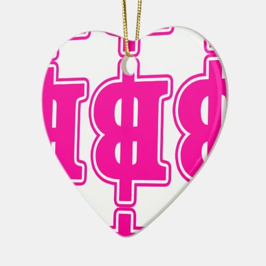 PINK BAHT SIGN ฿ Thaise ฿ Keramisch Ornament (Links)
