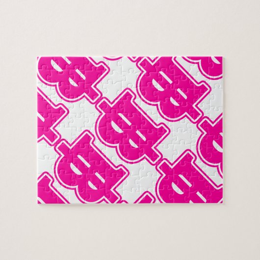 PINK BAHT SIGN ฿ Thaise ฿ Legpuzzel (Horizontaal)