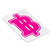 PINK BAHT SIGN ฿ Thaise ฿ Magneet (Rechterzijde)