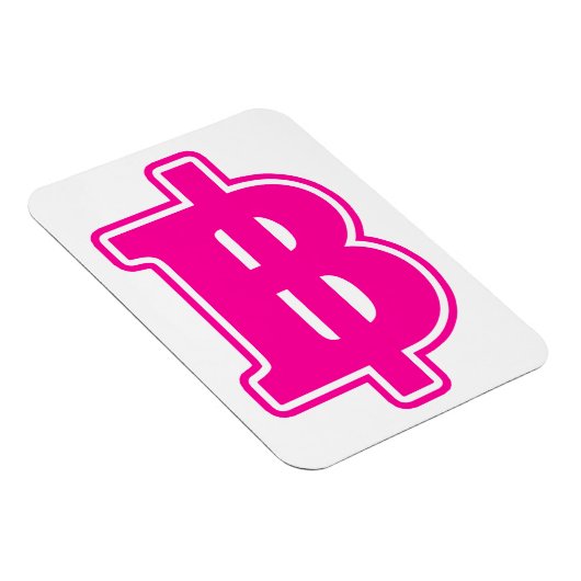 PINK BAHT SIGN ฿ Thaise ฿ Magneet (Rechterzijde)