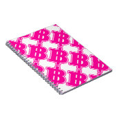 PINK BAHT SIGN ฿ Thaise ฿ Notitieboek (Rechterzijde)