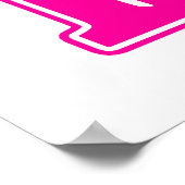 PINK BAHT SIGN ฿ Thaise ฿ Poster (Hoek)