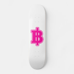 PINK BAHT SIGN ฿ Thaise ฿ Skateboard