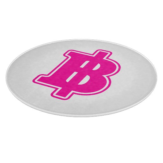 PINK BAHT SIGN ฿ Thaise ฿ Snijplank (Hoek)