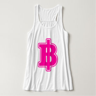 PINK BAHT SIGN ฿ Thaise ฿ Tanktop