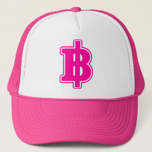 PINK BAHT SIGN ฿ Thaise ฿ Trucker Pet