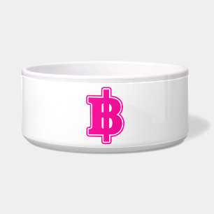 PINK BAHT SIGN ฿ Thaise ฿ Voerbakje