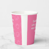 Pink bake happy papieren bekers (Links)
