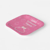 Pink bake happy papieren bordje (Gebogen)