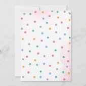 Pink Baking Girl Chef Cake Birthday Kaart (Achterkant)