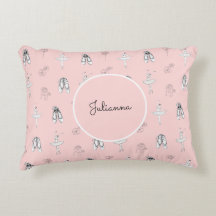 Pink Ballerina and Flowers