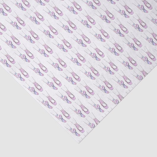 Pink Ballerina Ballet Tissuepapier (Detail)