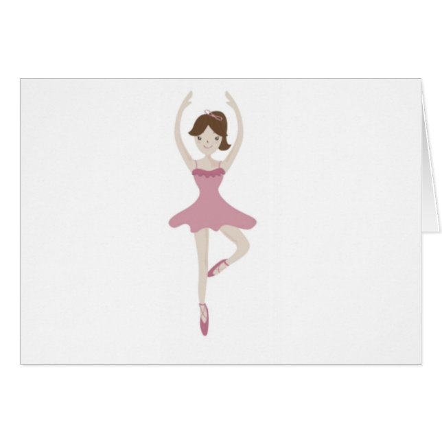 Pink Ballerina Girl (Voorkant Horizontaal)
