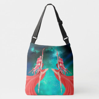 Pink Ballerina Night Sky  Crossbody Tas