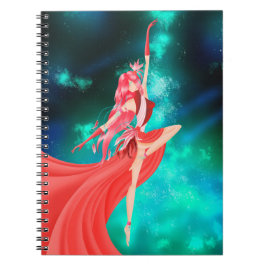 Pink Ballerina Night Sky Notitieboek