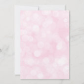 Pink Ballerina Princess Baby shower Uitnodiging (Achterkant)