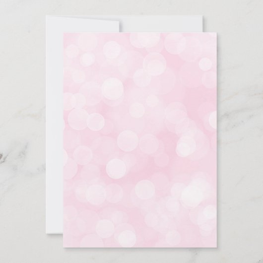 Pink Ballerina Princess Baby shower Uitnodiging (Achterkant)