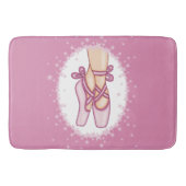 Pink ballerina shoes badmat (Voorkant)