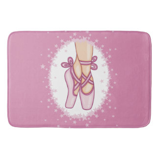 Pink ballerina shoes badmat