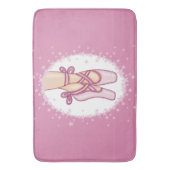 Pink ballerina shoes badmat (Voorkant Verticaal)