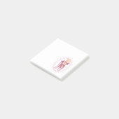 Pink ballerina shoes post-it® notes (Schuin)