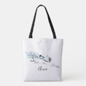 Pink Ballerina Stretch personaliseren Tote Bag (Achterkant)
